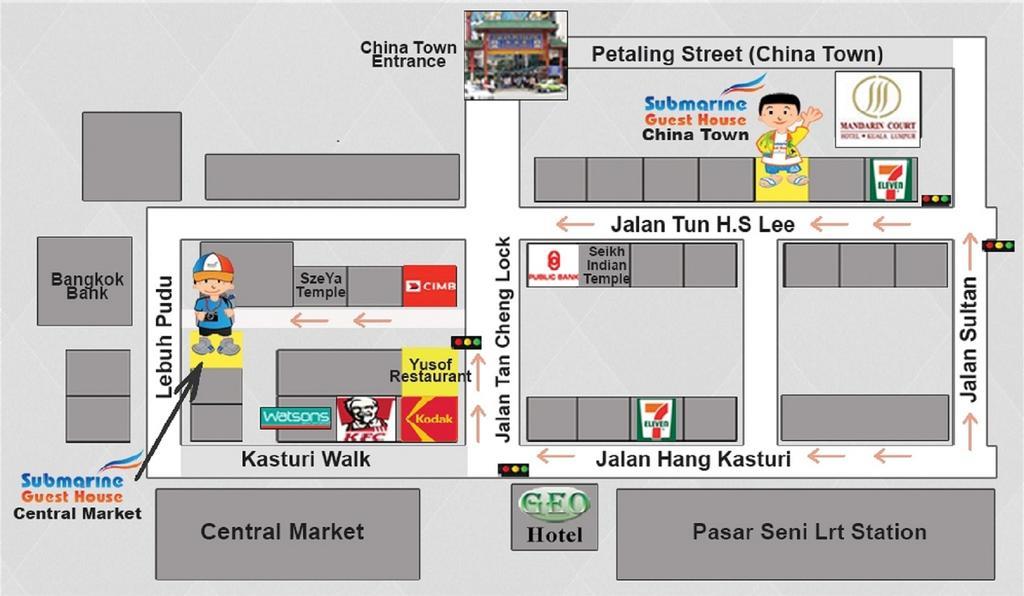 Submarine Guest House Central Market Kuala Lumpur Exterior photo